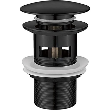 Stor svart koppar studsande bassängavlopp, med överflöd.66*102mm