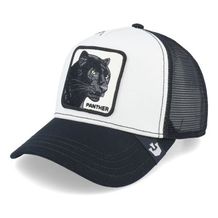Goorin Bros. - Vit trucker Keps - The Panther White/Black Trucker @ Hatstore