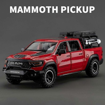 Metallinen maastoajoneuvolelu 1:32 DODGE Mammoth 1000 TRX painevalettu malli