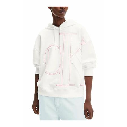 Calvin Klein - Hoodies - Vit - Dam - Storlek: Xs, Dam, Storlek: XS
