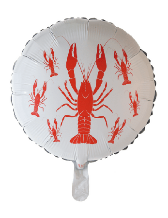 Kräftskiva heliumballong rund