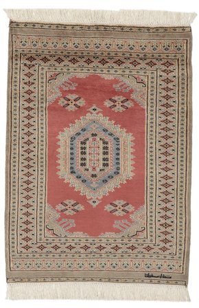 78X110 Tapis D'orient Pakistan Boukhara 2Ply Marron/Orange (Laine, Pakistan)