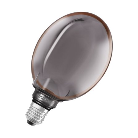 Osram GLOB O 130 DIM LED-lampa E27, 4 W Smoke, 110 lm, Belysning