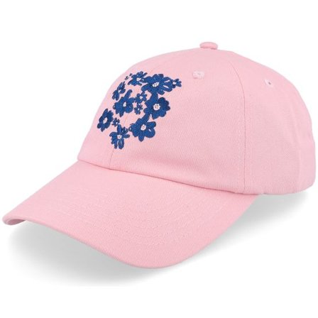 Upfront - Rosa unconstructed Keps - Kim Baseball Light Pink/Blue Dad Cap @ Hatstore