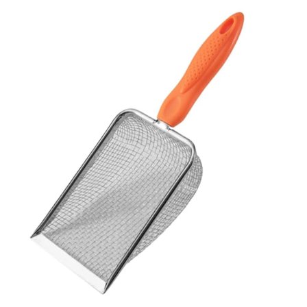 Kattesandsskovl med Siftefunktion, Bærbar Siftefunktion, Nonstick, Rengøringsværktøj, Katteskovl i Metal til Katte