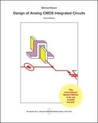 Design of Analog CMOS Integrated Circuits, ISBN: 9781259255090