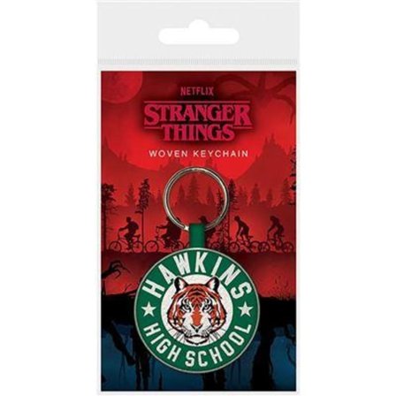STRANGER THINGS (HAWKINS HIGH SCHOOL) WOVEN KEYCHAIN