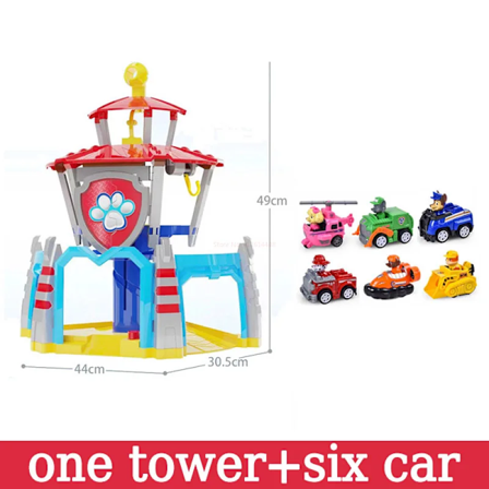Paw Patrol Tower Rescue Bus Kommando Center Patrulla Canina Med Hunde Biler Hvalpe Patrulje Action Figurer Model Legetøj