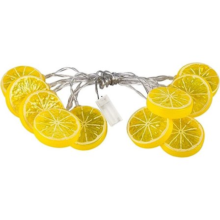 10 LED-lampor Frukt Citron String Lights, 1,5 m Frukt String Lights Inomhus Utomhus Belysning Lampa Citron, för Bröllop Hem Födelsedag Trädgård Gård 