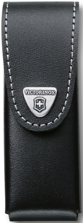 Victorinox Belt Pouch Leather Black 6 Layer