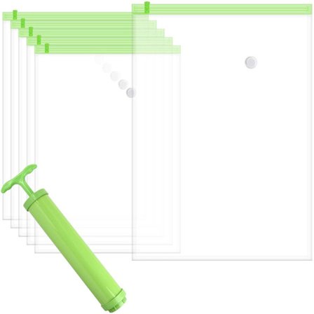 2 st återanvändbara vakuumförvaringspåsar med pump för bagage