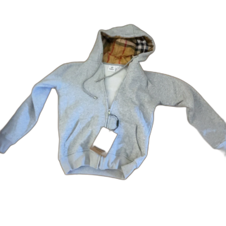 Grå hoodiejacka från Burberry