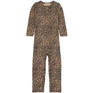 Kids - MarMar Copenhagen Leo Printed One-piece Brown 1-2 Years - All in ones - 1-2 years - Brown
