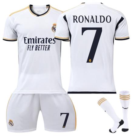 23-24 Ronaldo 7 Real Madrid tröja Ny säsong Senaste fotbollströjor för vuxna barn VTY-Xin- Perfet Adult XXL(190-200cm)