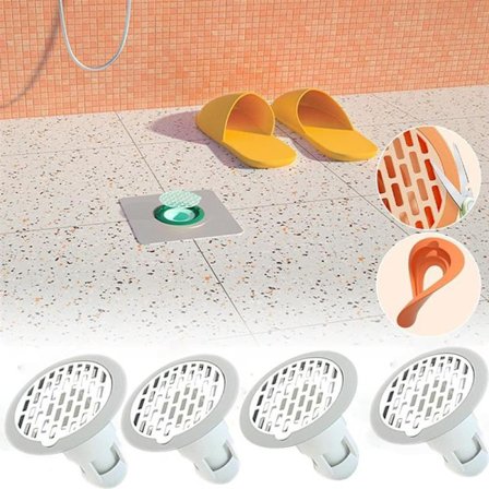 Dusjhårfilter, 4 stk deodorant gummiavløpsfilter, badekaravløpsfilter, insekt- og stoppbeskyttelse, kjøkken- og baderomsavløpsfilter