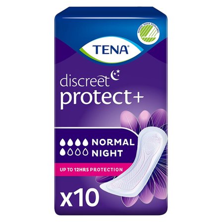 Tena Discreet Protect+ Natbind Normal Night, Medicin & Pleje, Inkontinens, Inkontinens Kvinder