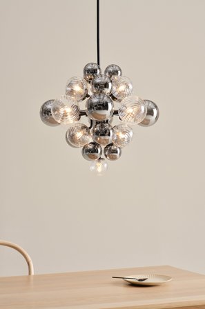 Jotex - ELECTRA (Field Unset) taklampe Ø 52 cm Black mdf / metall - Kjøp Taklamper hos Jotex