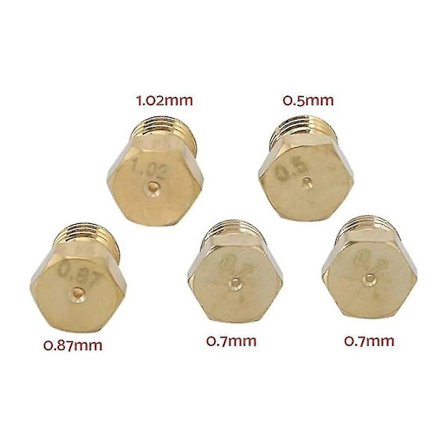 2024 5x Brännare Gashäll LPG Konverteringssats Jets Munstycken Propangas Injektorer 70 87 70 50 102 Spis Häll Gashäll Gaskök Gas Jets