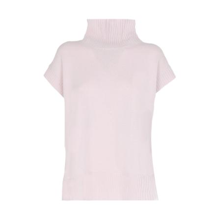 Roberto Collina, Sleeveless Knitwear Roze, Dames, Maat:S