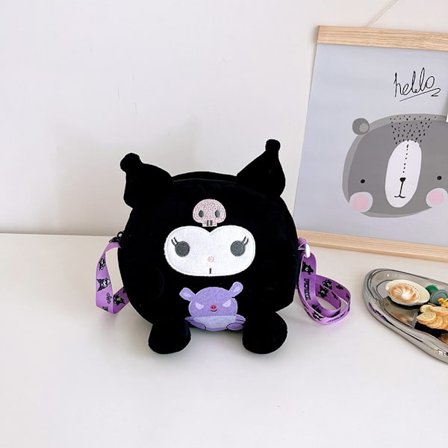 Mub- Kawaii Sanrio My Melody Kuromi Yulin Dog Anime Plush Bag Shoulder Bags Hand bag Handbags Plush Backpack