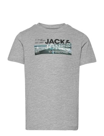 Jcobooster Tee Ss Crew Neck Apr 22 Jnr T-shirt Grå Jack & J S
