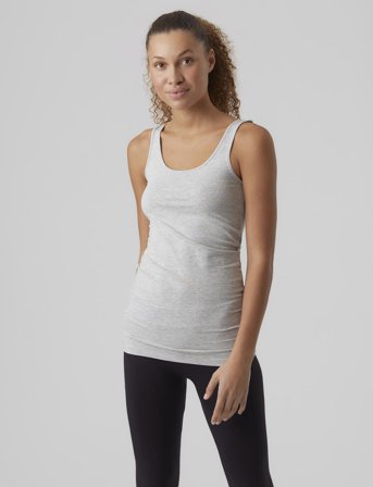 Vero Moda Vmmaxi My Soft Long Tank Top Noos - Grey - XXL