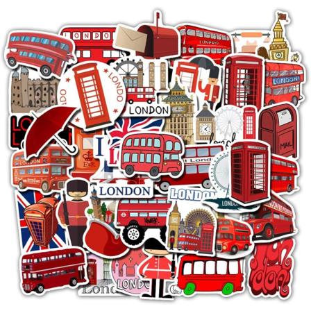 Ajoneuvo Tarrat - 50 kpl Kuljetus Tarroja, Vinyyli Vedenkestävä Bussi Auto DIY Koristeet Pyörälle Kannettavalle Tietokoneelle Vedenpullolle Kitaralle,