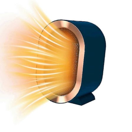 Batteridrevet varmeovn for camping, romvarmer for kontor, 3 varmeinnstillinger, kun viftealternativ, avanserte sikkerhetsfunksjoner, hele rommet (euro