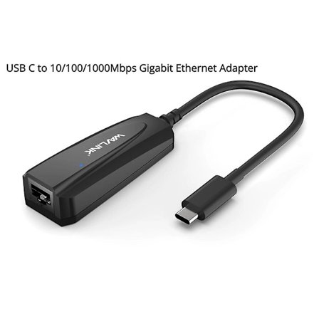 Wavlink USB C till 2,5G Gigabit Ethernet-adapter Typ C till 2,5 Nätverkskort Rj45 Lan 2,5gbps Usb3.0-konverter för Windows Mac Os X db