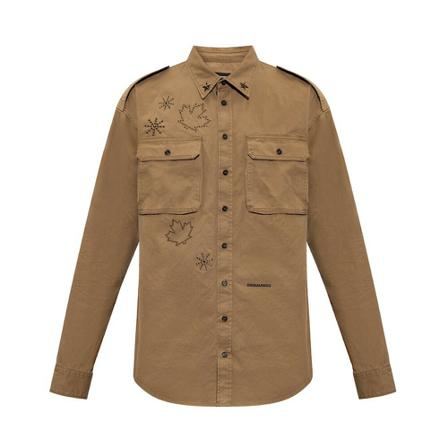 Dsquared2 Casual Shirts Brun, Herre Skjorter
