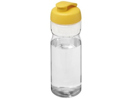 Vattenflaska fliplock klar/gul 650ml - Lyreco - Profilsortiment - Sport och fritid - Sportflaskor