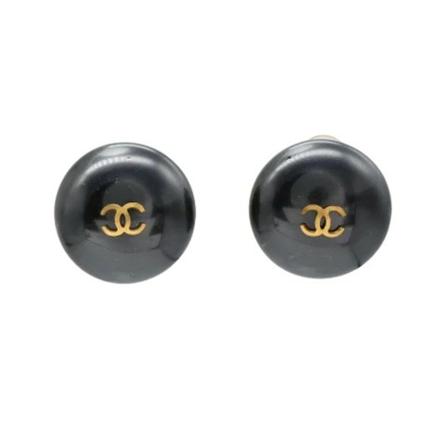 Chanel Vintage, Pre-owned Metal chanel-jewelry Zwart, Dames, Maat:ONE Size