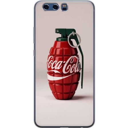 Kompatibel Mobilcover til Huawei Huawei P10 Kunstnerisk illustration af Coca Cola granatæble i rødt og grønt, pop art inspireret motiv med legende