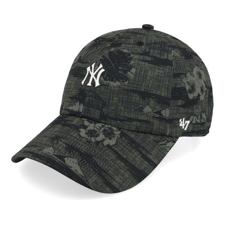 47 Brand - New York Yankees MLB Alt 47 Clean Up Charcoal Dad Cap Unconstructed Black Cap - MLB @ Hatstore