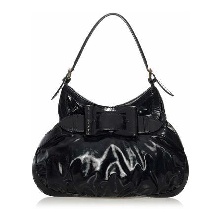 Gucci Vintage Pre-owned Dialux Queen Hobo Tas , Zwart , Dames , Maat: ONE Size Vintage Tassen