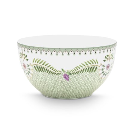 PIP Studio Lily & Lotus Tiles skål 15 cm - Grøn | KitchenOne