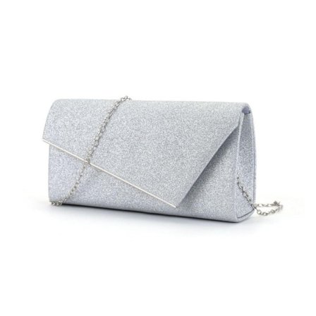 Kvinder glitter clutch taske med aftagelig kæderem, elegante pailletter, aften taske til bryllup, brud, bal, cocktailparty, aften taske til damer
