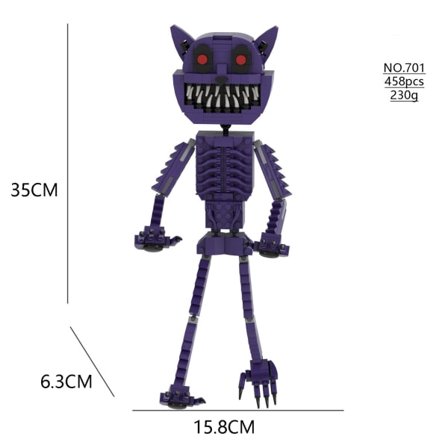 Uudet hymyilevät otukset Rakennuspalikat Hymyilevät otukset Dogday ja Catnap Palikkasarja Cat Nap Dog Day Catnat Hahmo Syntymäpäivälahja