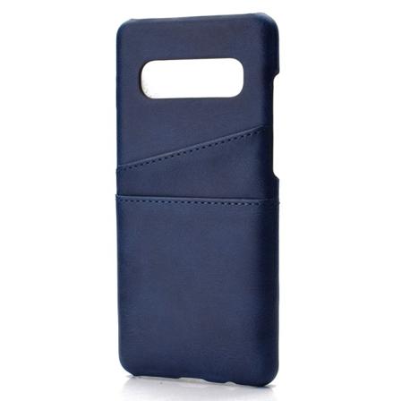 Etui med kortlommer i VINTAGE-design til Samsung Galaxy S10e Marinblå
