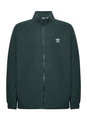 Adicolor Classics Trefoil Teddy Fleece Jacket Sweatshirts & Hoodies Fleeces & Midlayers Grøn Adidas Originals