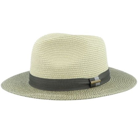 Stetson - Svart straw Hatt - Toyo Olive Mix Straw Hat Traveller @ Hatstore
