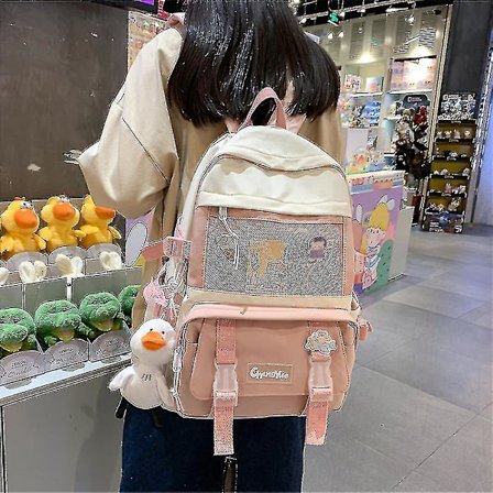 Kawaii pige stor kapacitet mellemskole skole taske