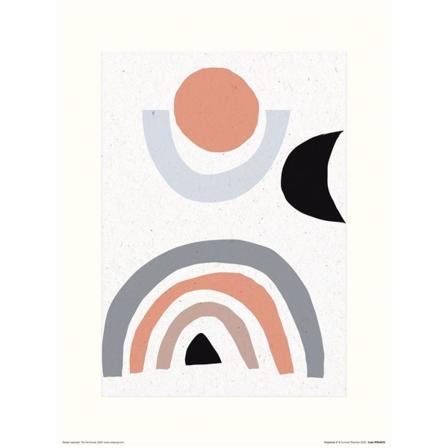 Summer Thornton Simplicity V Print 40cm X 30cm Cream/orange/gre