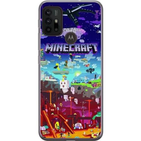Motorola Moto G30 Gjennomsiktig deksel MineCraft