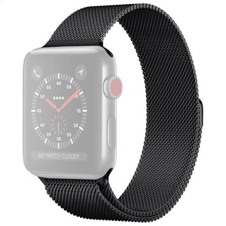 JLT Apple Watch 38/40/41/42mm Milanese Watch Strap - Black