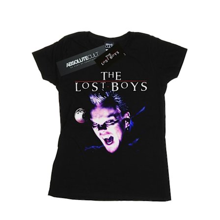 The Lost Boys Dam T-shirt i bomull med tonad snarl för kvinnor/damer, S, svart