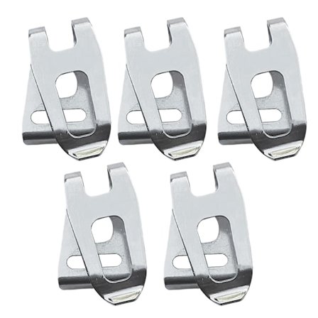 5 stk. bælteklips kroge hårdt jern bælteklips krog elværktøj + skruer til Makita