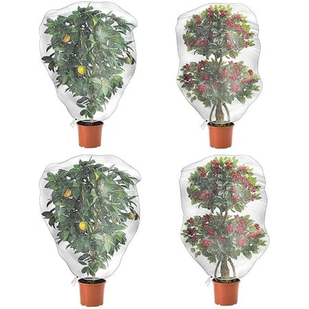 Styk Plantepose med Snøre, Anti-Insektnet, Anti-Insekt Finmasket Grøntsagsbeskyttelsesnet, til Beskyttelse af Grøntsager, Blomster og Frugt