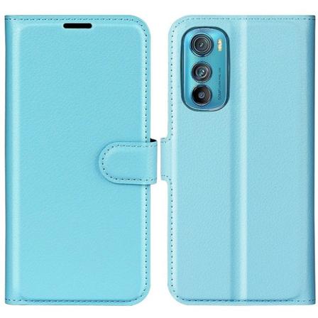 Klassisk Motorola Edge 30 flip etui - Blå Blue