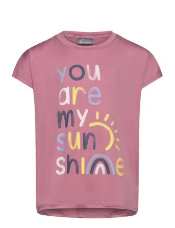 Long T-Shirt W. Print -S/S Color Kids Pink